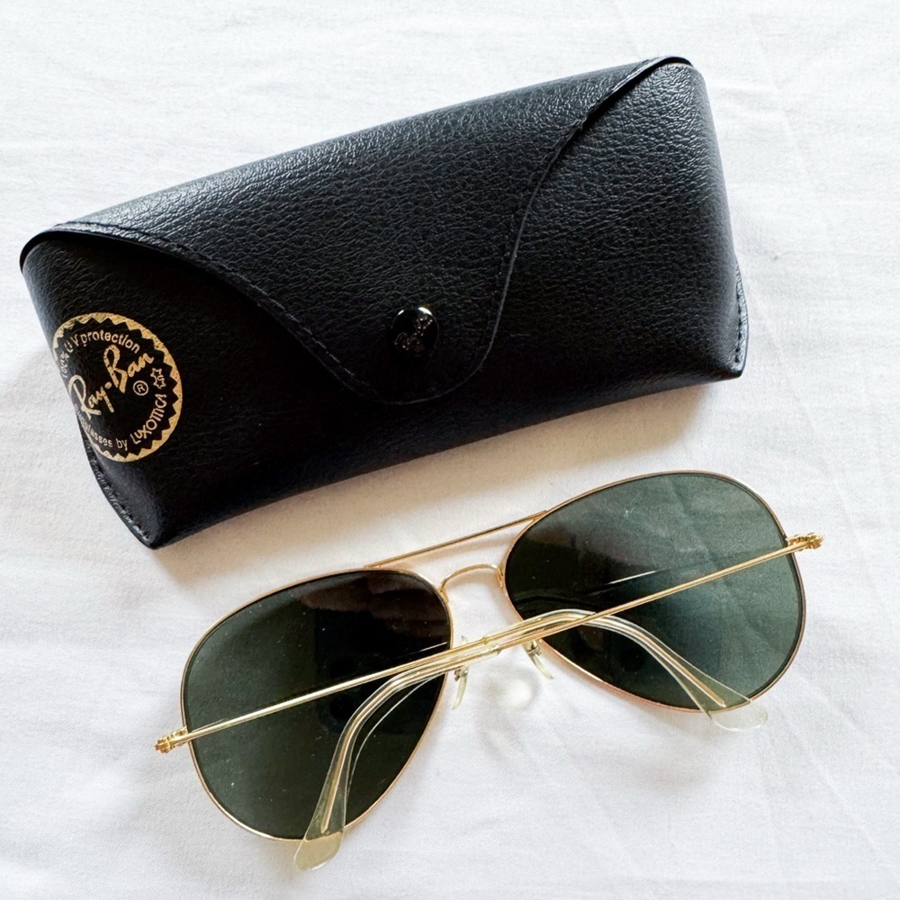 VINTAGE B&L RAY-BAN ARISTA  AVIATOR SUNGLASSES - Picture 2 of 4